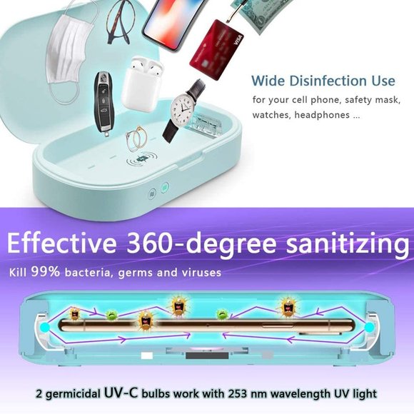 UV Cell Phone Sanitizer Wireless Charger Aromather - Picture 7 of 7